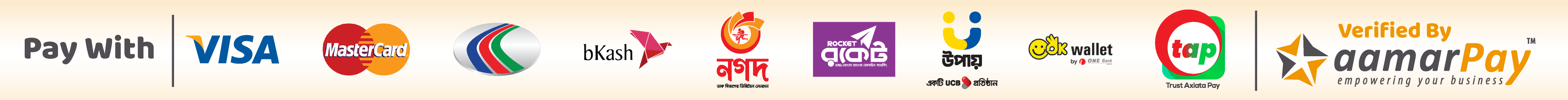 Bkash, Nagad, Rocket, Card—Payment Methods